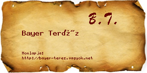 Bayer Teréz névjegykártya